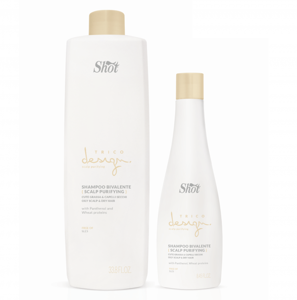 shampoo bivalente curativo scalp purifying cute fresh 1000 e 250 ml uso salone e vendita rivendita 